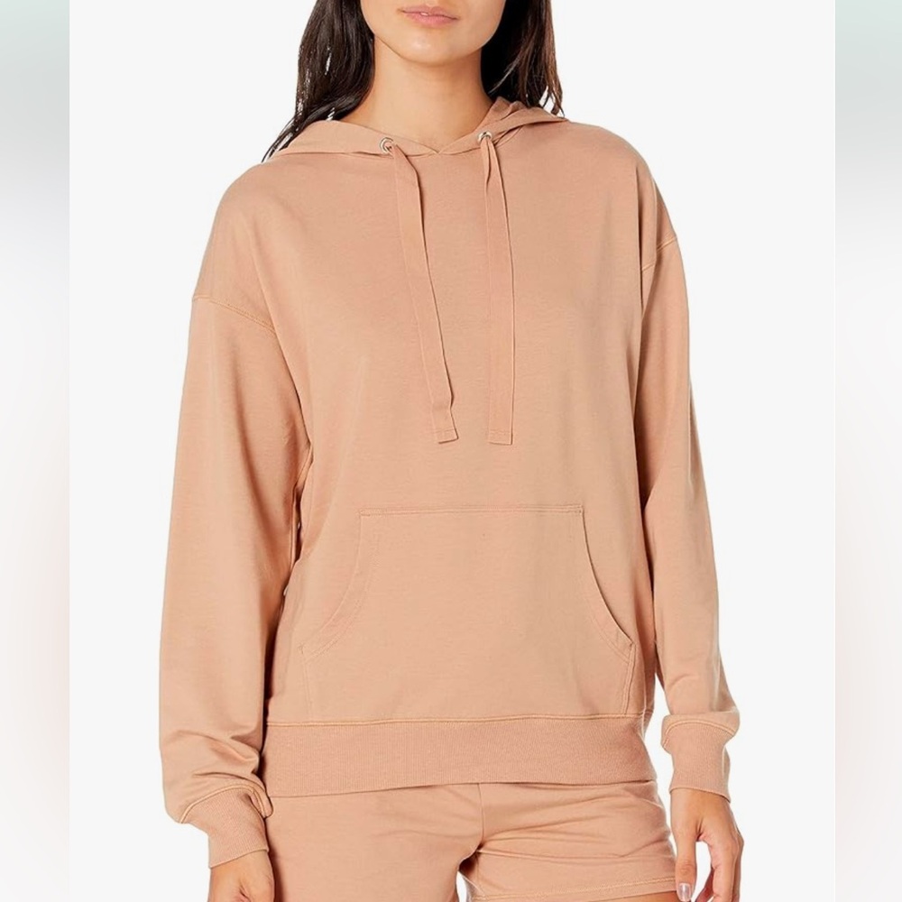 The Drop Women’s Remi Loose Fit Terry Long Sleeve Hoodie Sweatshirt Large